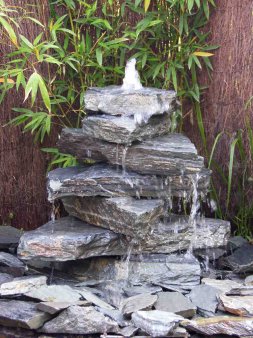 Fontaine de jardin - cascade et rocher 110cm
