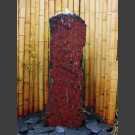 Schiefer Monolith Quellstein  rotschwarz 120cm hoch