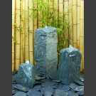 3 Quellstein Monolithen grüner Dolomit 70cm