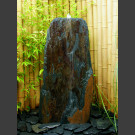 Schiefer Monolith Quellstein  graubraun 95cm hoch