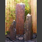 Triolithen Quellsteine grau-brauner Schiefer 95cm