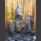 Belgisch Granit Gartenbrunnen 3er Set 70cm