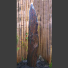Schiefer Monolith Quellstein  graubraun 175cm hoch
