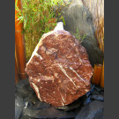 Quellstein Felsen rot-weißer Marmor 45cm