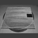 PE-Réservoir rond avec grille pour couvrir 100cm carré