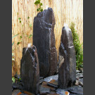 Triolithes á fontaine schiste gris-noir 140cm
