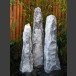 Fontaine Triolithes complet marbre blanc gris 120cm