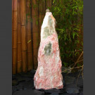 Bronsteen Monoliet wit roze Marmer 75cm