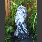 Bronsteen Monoliet van marmer zwart-wit 80cm  