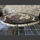 salontafel versteend hout gepolijst 50kg